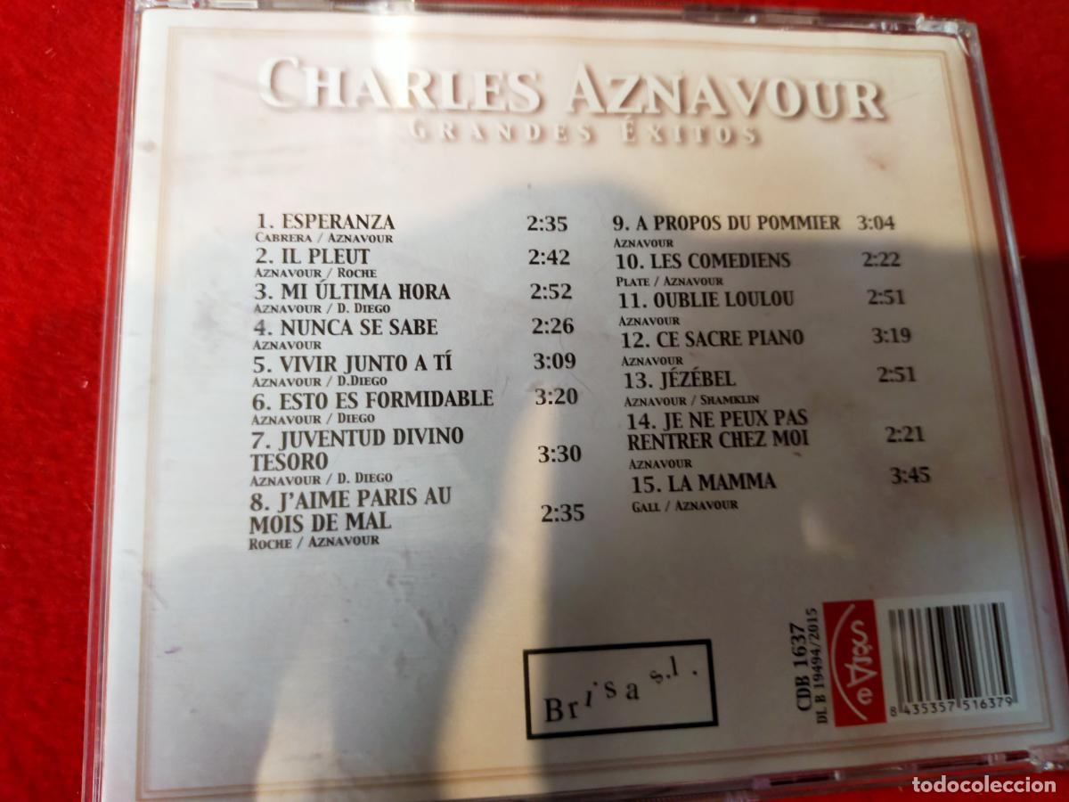 CDs de m&uacute;sica: CHARLES AZNAVOUR &rdquo;GRANDES EXITOS - CD - Foto 2