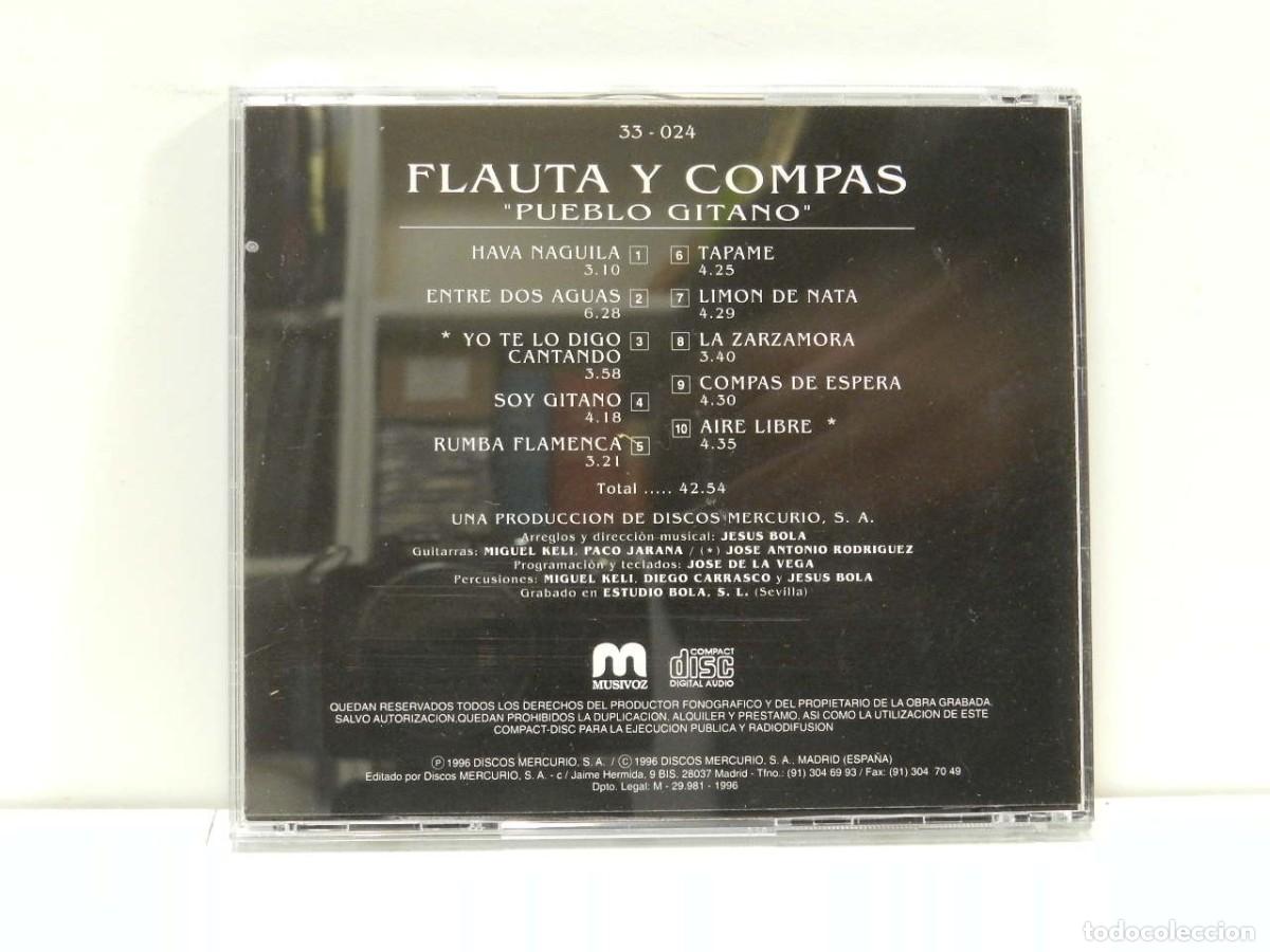 CDs de m&uacute;sica: DISCO CD. Pueblo Gitano &ndash; Flauta Y Compas, Vol. 4. COMPACT DISC. - Foto 2