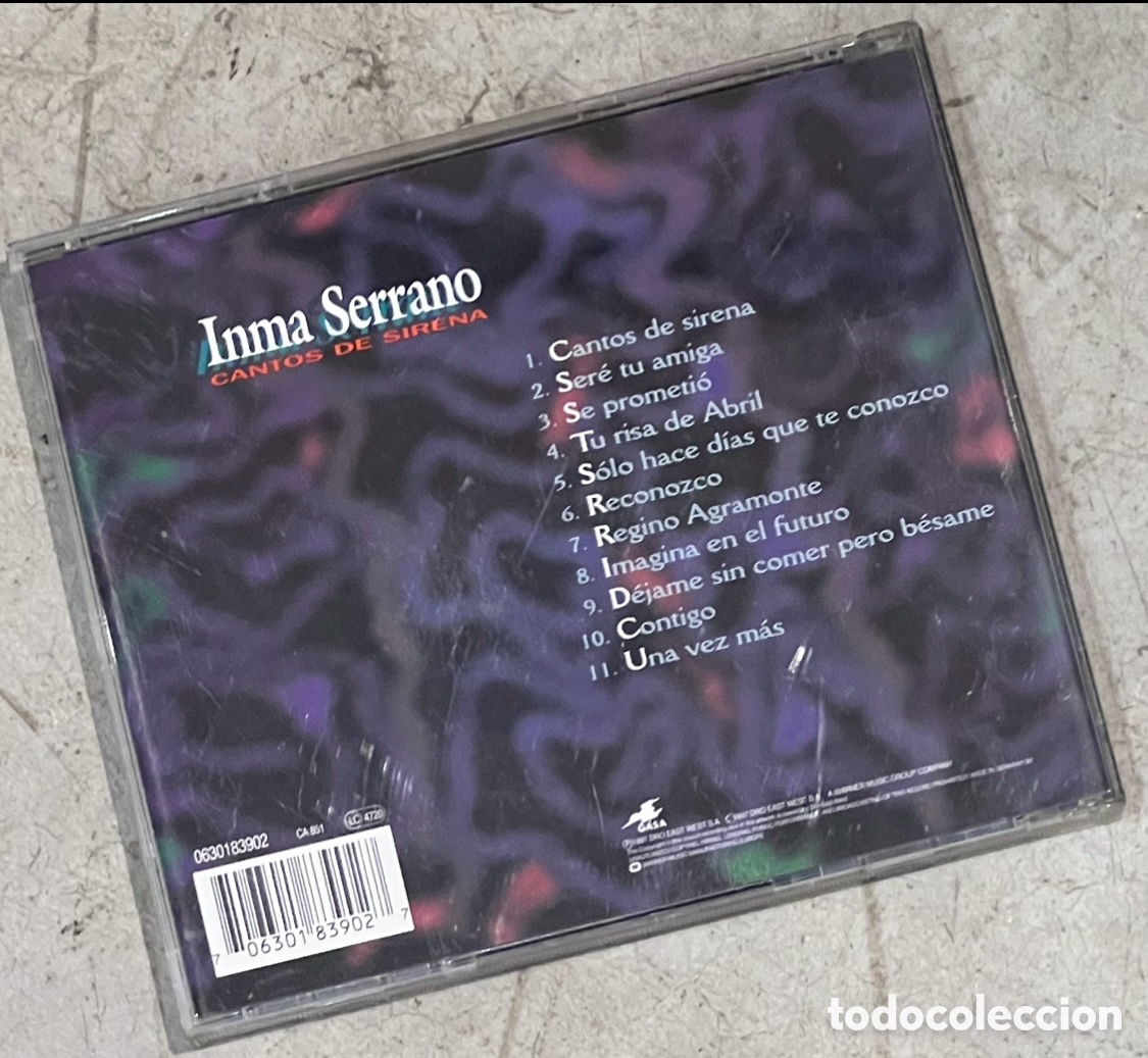 CDs de m&uacute;sica: CD. Inma Serrano. &ldquo;Cantos de sirena&rdquo;. - Foto 2