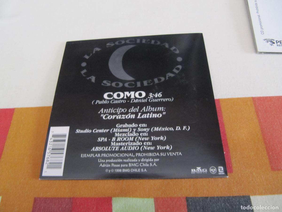 CDs de m&uacute;sica: La Sociedad &ndash; Como CD SINGLE - Foto 2