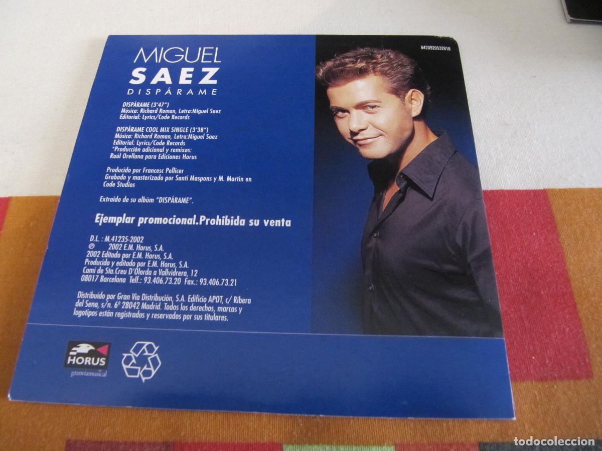CDs de m&uacute;sica: Miguel Saez &ndash; Disp&aacute;rame - Foto 2