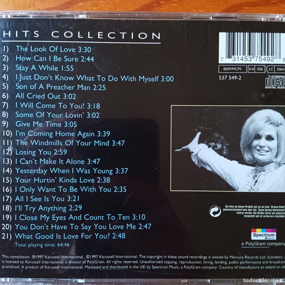 CDs de m&uacute;sica: DUSTY SPRINGFIELD, HITS COLLECTION. CD - Foto 2