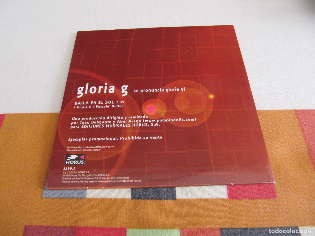 CDs de m&uacute;sica: GLORIA G - BAILA EN EL SOL ( CD SINGLE ) - Foto 2