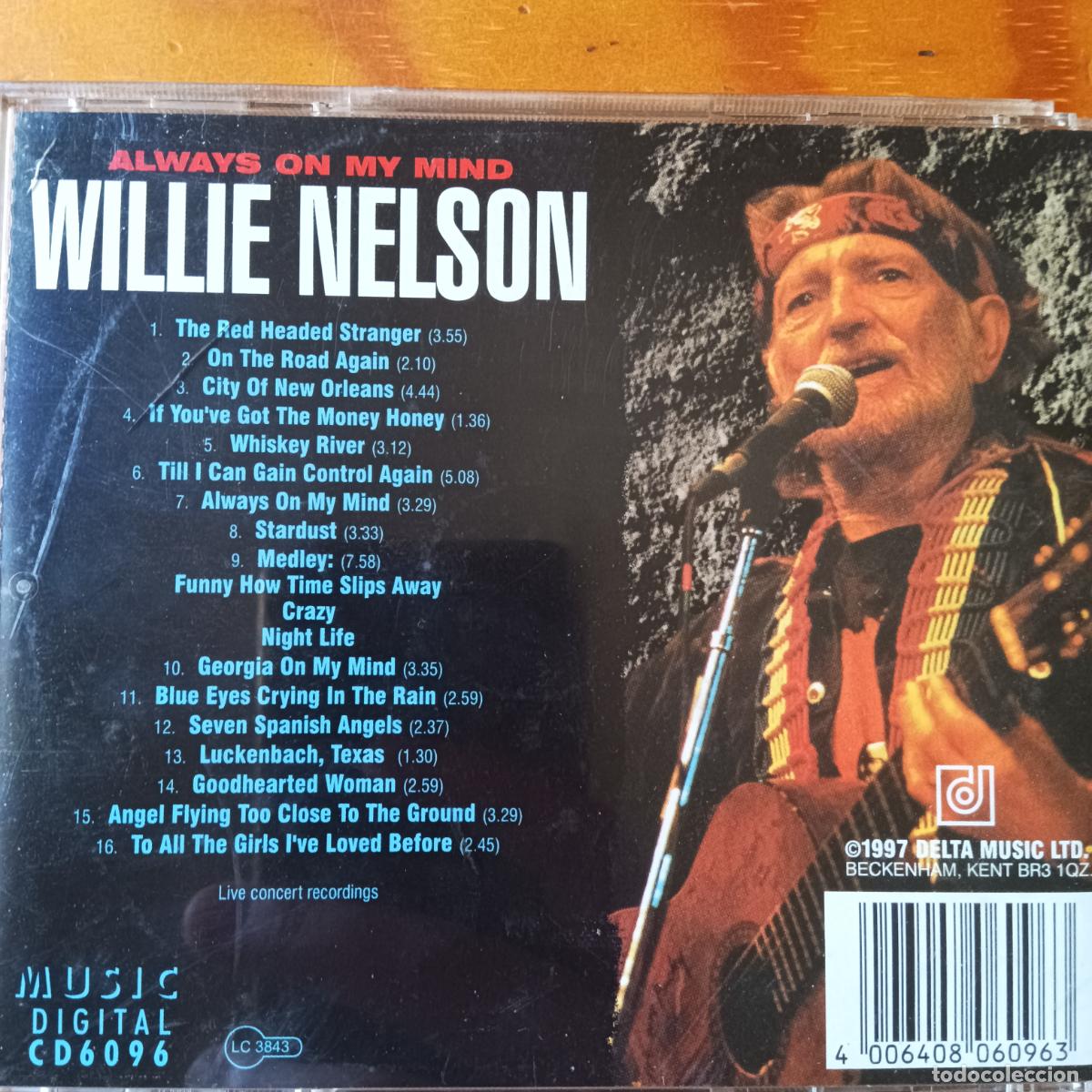 CDs de m&uacute;sica: WILLIE NELSON. ALWAYS ON MY MIND, LIVE. CD - Foto 2