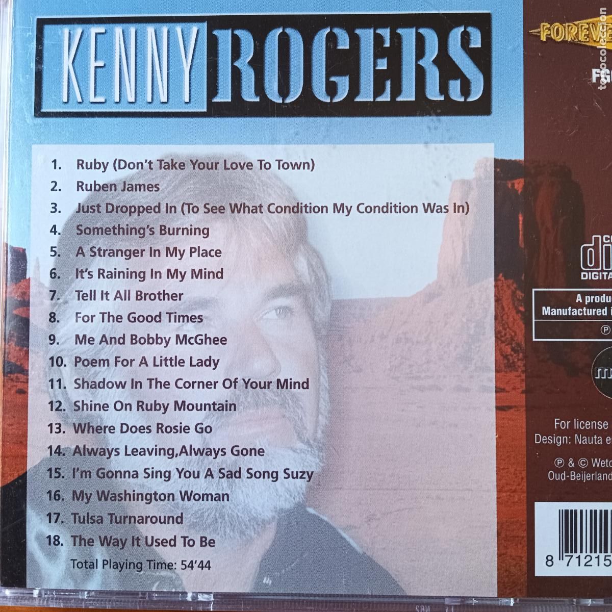 CDs de m&uacute;sica: KENNY ROGERS, FOREVER GOLD. CD - Foto 2