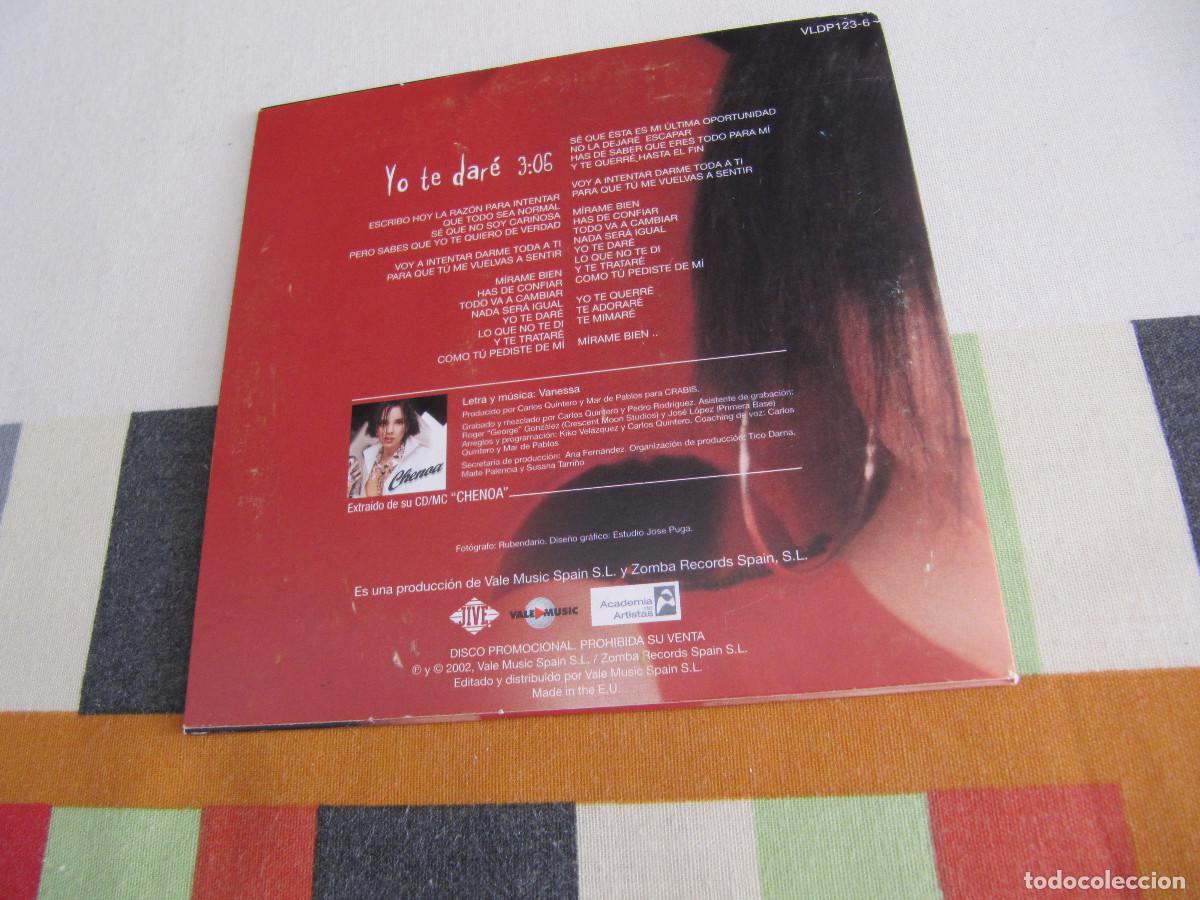 CDs de m&uacute;sica: CHENOA - YO TE DARE CD SINGLE - Foto 3