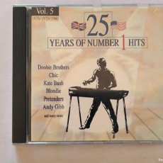 CDs de Música: CD 25 YEARS OF NUMBER 1 HITS - VOLUME 5 - CHIC, KATE BUSH, BLONDIE, PRETENDERS... (C4)