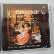 CDs de Música: CHRISTOPH GRAUPNER - ORCHESTRAL WORKS - NOVA STRAVAGANZA - SIEGBERT RAMPE - CD