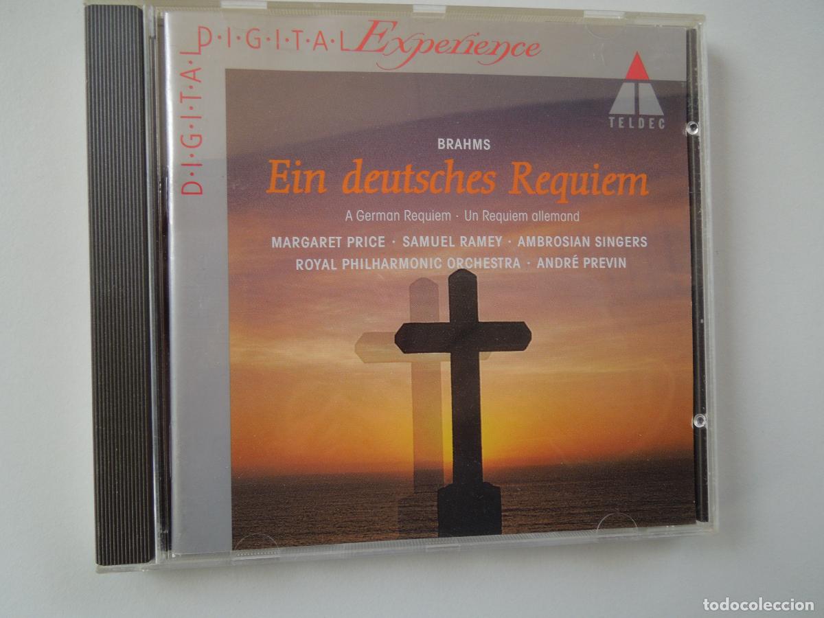 CDs de m&uacute;sica: BRAHMS - EIN DEUTSCHES REQUIEM - ANDR&Eacute; PREVIN - CD - Foto 1