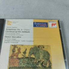 CDs de Música: CD SAINT-SAËNS. SYMPHONY N.3 ORGAN. CARNIVAL OF ANIMALS EUGENE ORMANDY. SONY CLASSICS