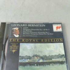 CDs de Música: CD LEONARD BERNSTEIN. LISZT - ENESCU - BRAHMS. SONY CLASSICS