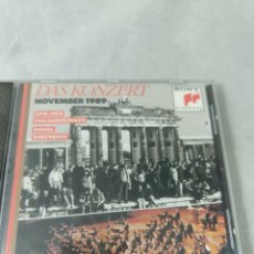 CDs de Música: CD DAS KONZERT. NOVEMBER 1989. BELINER PHILARMONIKER. DANIEL BARENBOIM. SONY CLASSICAL