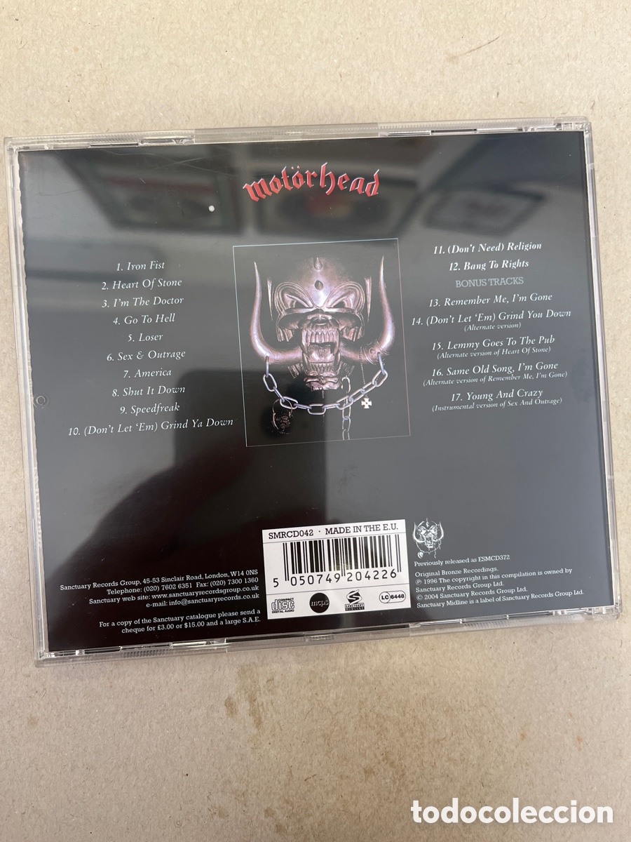 CDs de m&uacute;sica: MOTORHEAD. IRON FIST. CD. - Foto 2