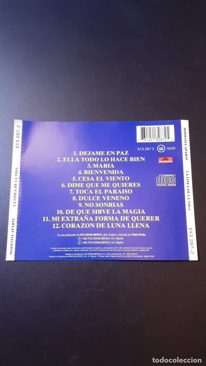 CDs de m&uacute;sica: Modestia Aparte - La Linea De La Vida (CD) - Foto 5