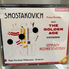 CDs de Música: SHOSTAKOVICH – GENNADI ROZHDESTVENSKY - THE GOLDEN AGE (2XCD, ALBUM)