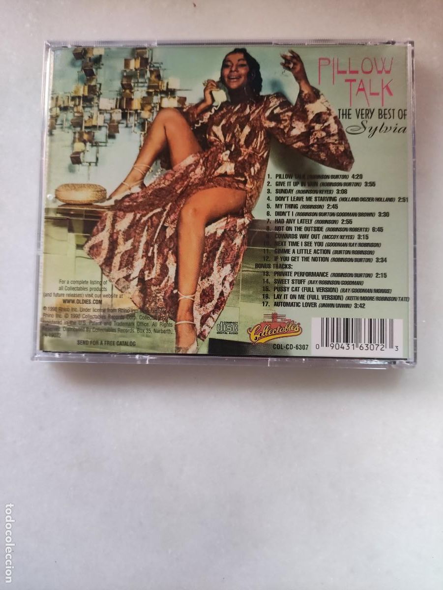 CDs de m&uacute;sica: SYLVIA. PILLOW TALK. RARO - Foto 2