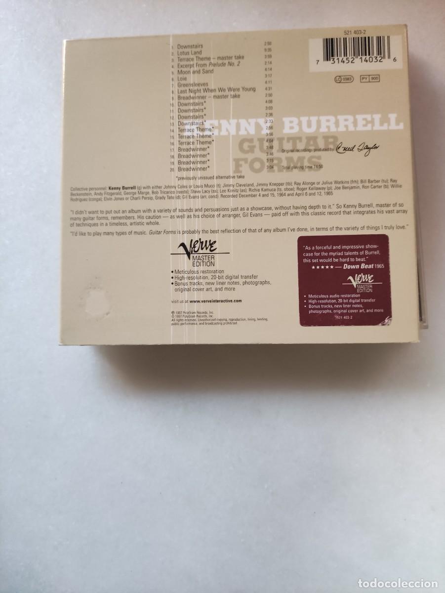 CDs de m&uacute;sica: KENNY BURRELL. GUITAR FORMS. LIMITED EDITION digipack - Foto 2