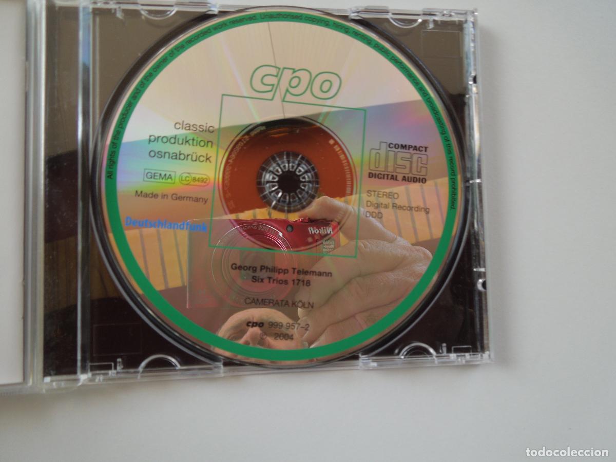 CDs de m&uacute;sica: TELEMANN -SIX TRIOS 1718 - CAMERATA K&Ouml;LN - CD - Foto 2