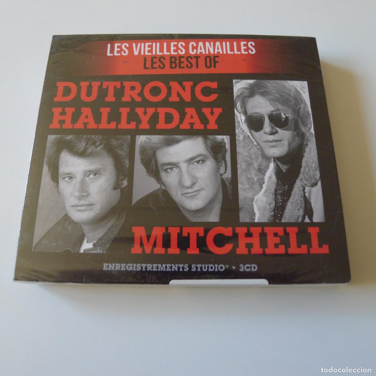 Musik-CDs: LES VIEILLES CANAILLES ; LES BEST OF DUTRONC / HALLYDAY/ MITCHELL 3CD BOX SET nuevo