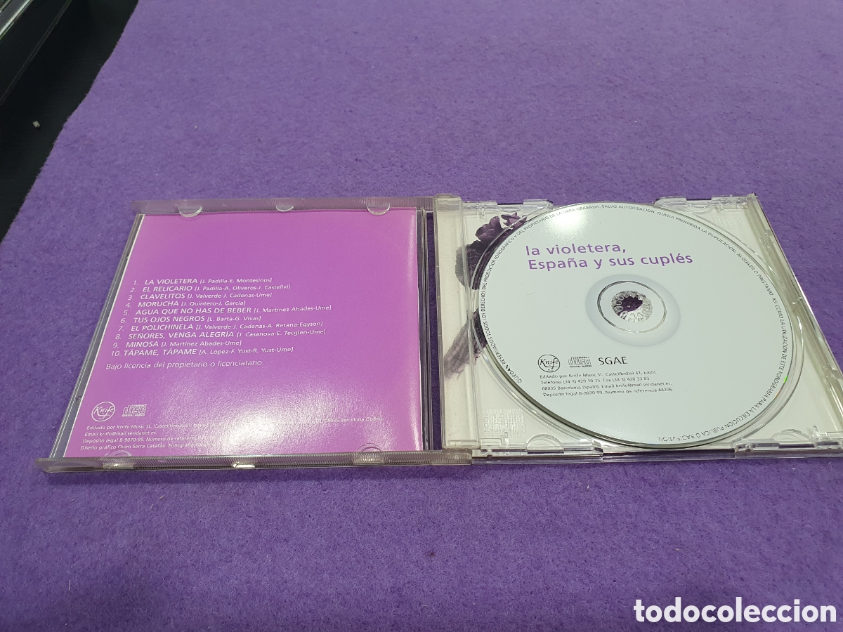 CDs de m&uacute;sica: CD. La violetera, Espa&ntilde;a y sus cuples. (L68) - Foto 2