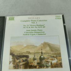CDs de Música: CD MOZART. COMPLETE PIANO CONCERTOS VOL 2. JENÓ JANDÓ, PIANO. NAXOS