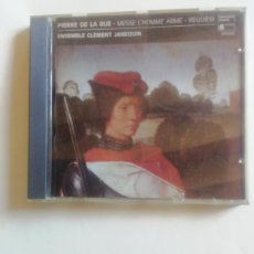 CDs de Música: PIERRE DE LA RUE. MESSE L'HOMME ARMÉ. REQUIEM. ENSEMBLE CLEMENT JANEQUIN. CD