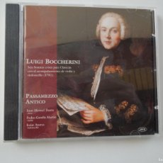 CDs de Música: LUIGI BOCCHERINI -SEIS SONATAS A TRES PARA CLAVECIN . PASSAMEZZO ANTICO - IBARRA -GANDIA CD