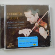 CDs de Música: CONCERTO ITALIANO - GIULANO CARMIGNOLA - ANDREA MARCON - CD