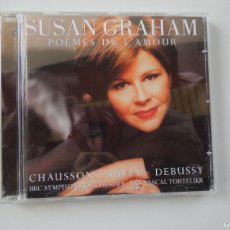 CDs de Música: SUSAN GRAHAM - POÈMES DE L'AMOUR - CHAUSSON - RAVEL DEBUSSY - YAN PASCAL TORTELIER - CD
