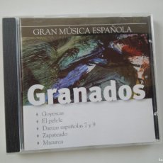 CDs de Música: GRANADOS - GOYESCAS - EL PELELE - DANZAS ESPAÑOLAS -MAZURCA -ZAPATEADO - ROSA SABATER- CD