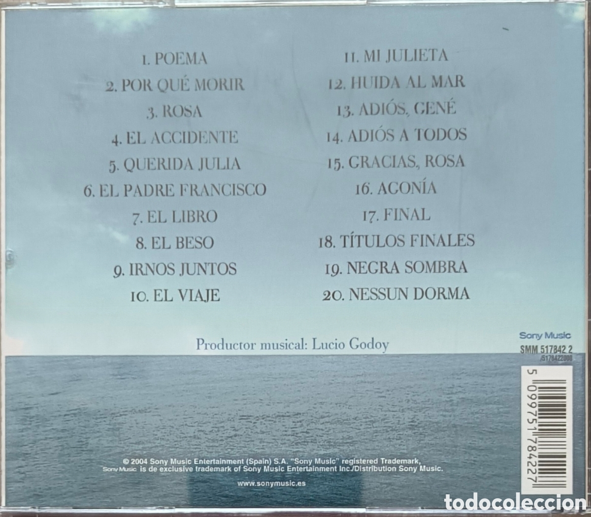 CDs de m&uacute;sica: MAR ADENTRO. ALEJANDRO AMENABAR - Foto 3