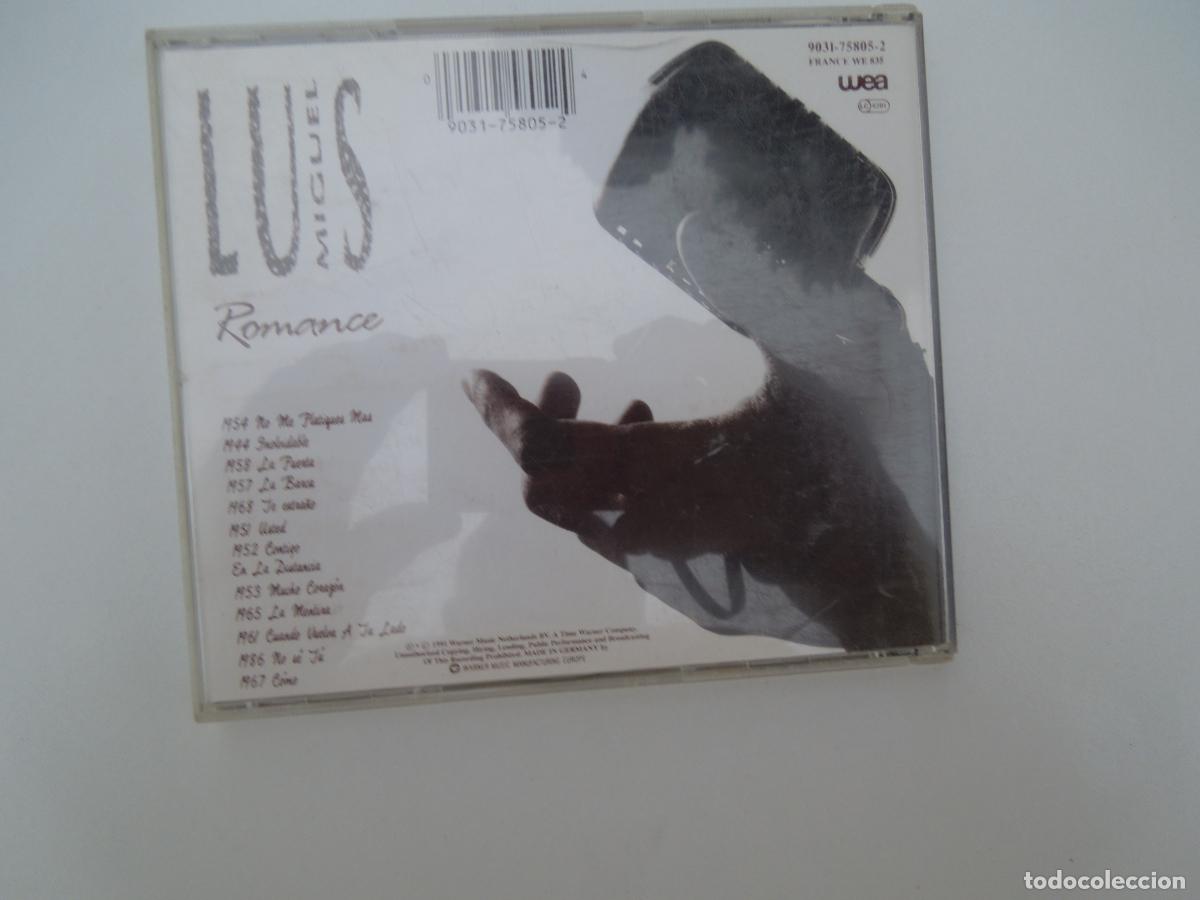 CDs de m&uacute;sica: LUIS MIGUEL -ROMANCE - 1991 GERMANY - Foto 3