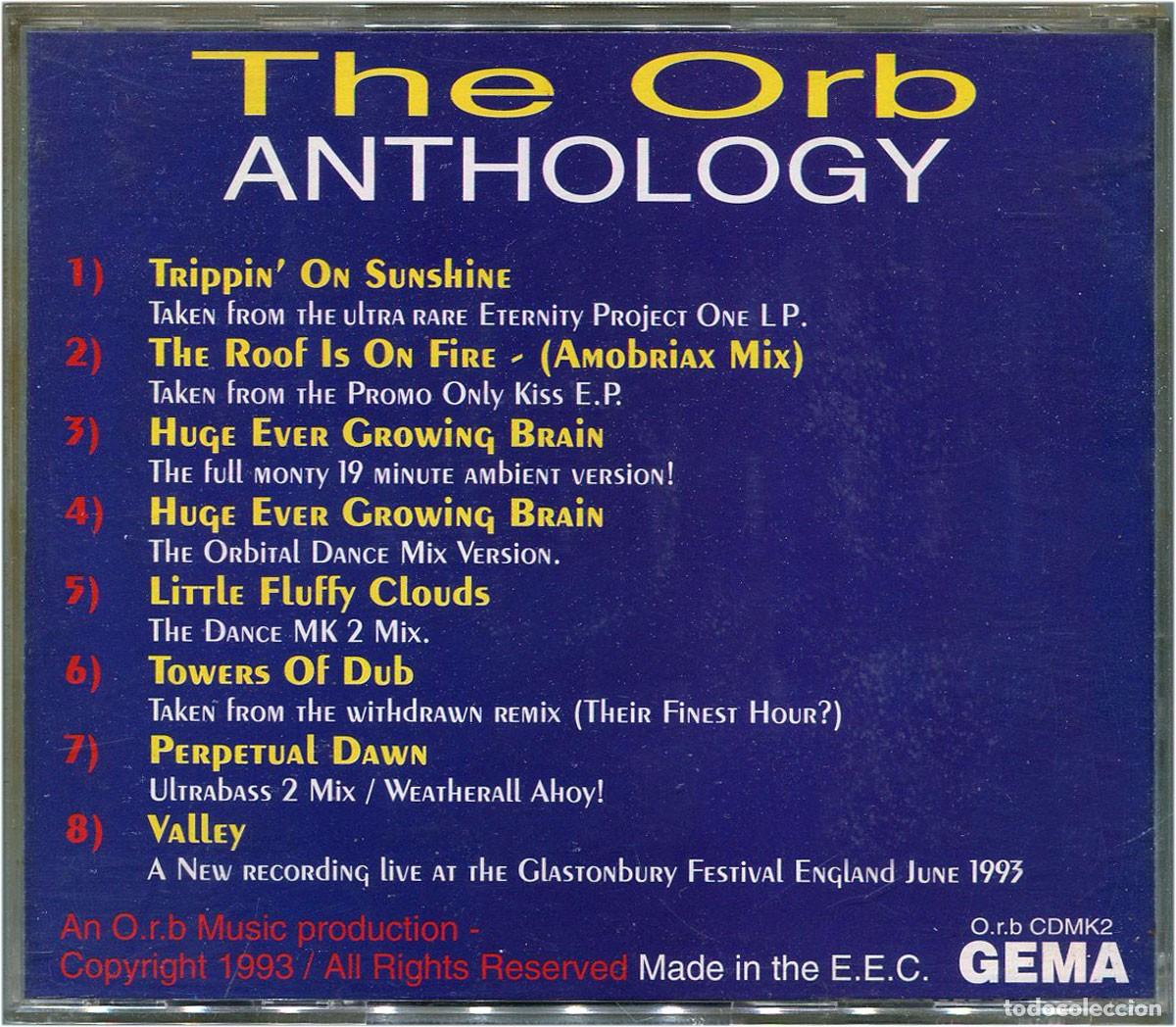 CDs de m&uacute;sica: The Orb - Anthology - CD EEC 1993 - Gema O.r.b CDMK2 - Foto 2