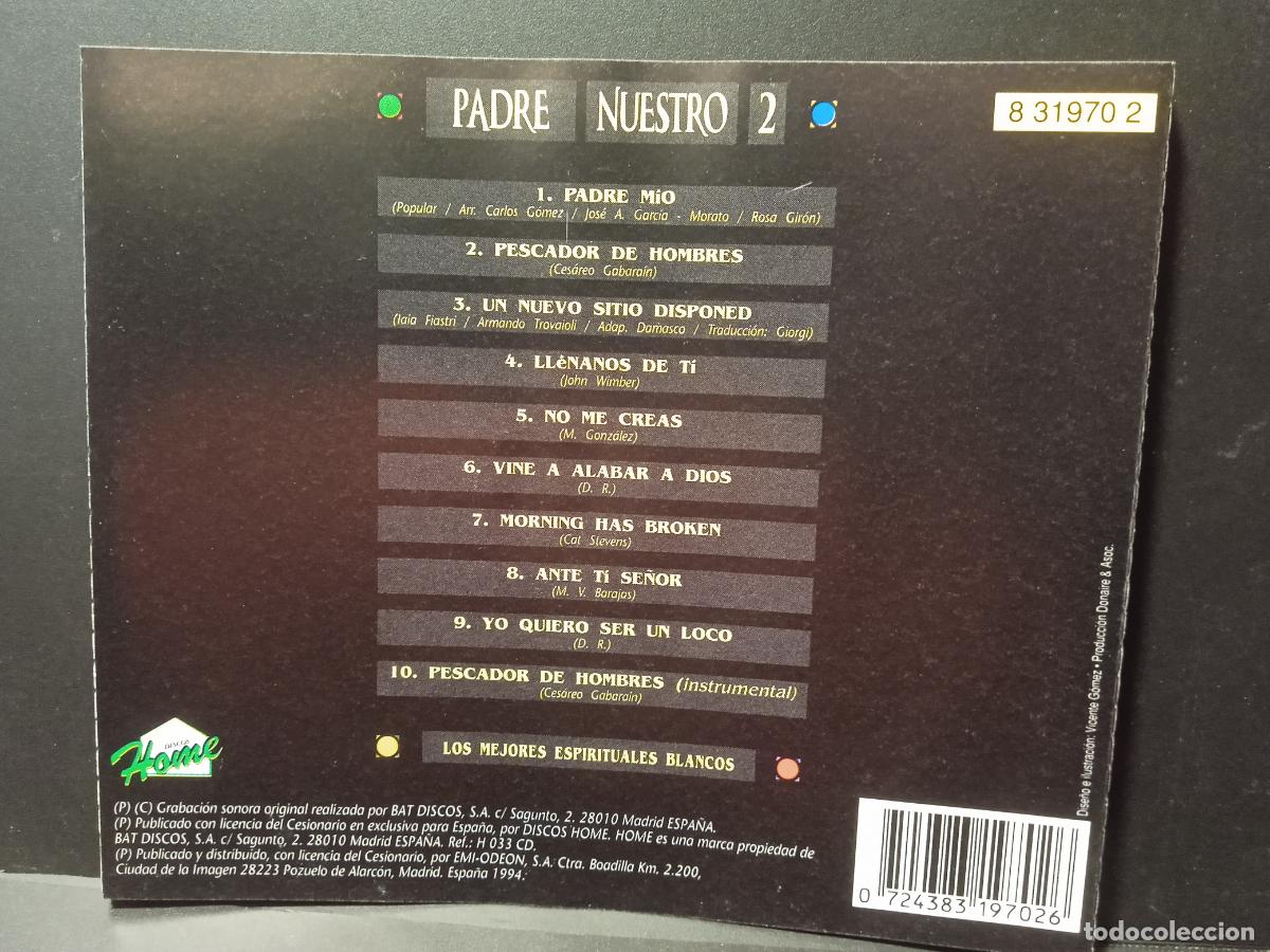CDs de m&uacute;sica: VARIOS - PADRE NUESTRO 2 - CD PEPETO - Foto 2