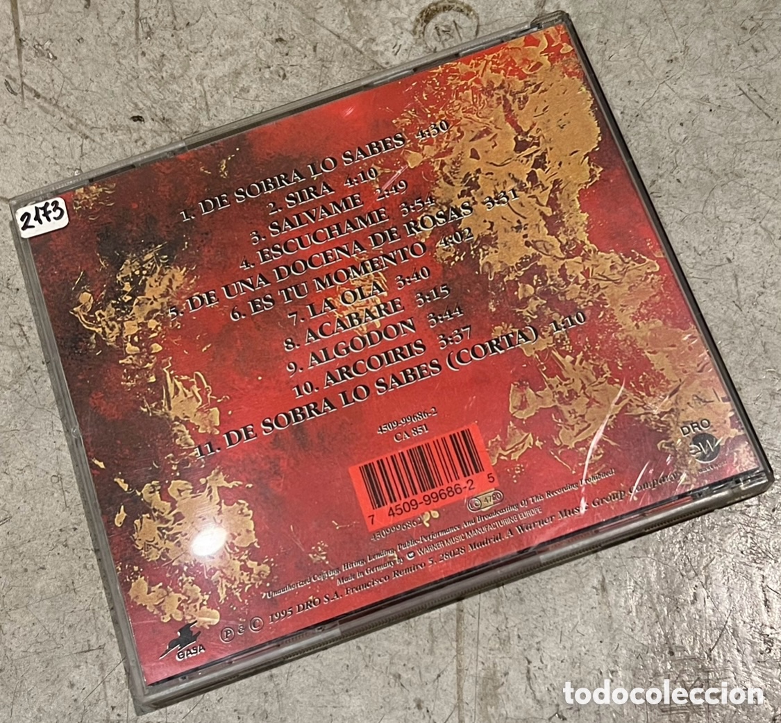 CDs de m&uacute;sica: CD. Inma Serrano. DRO. 1995. - Foto 2