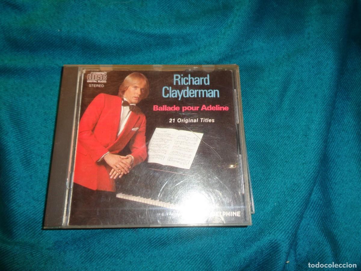 CDs de m&uacute;sica: RICHARD CLAYDERMAN. BALLADE POUR ADELINE. CD. - Foto 1