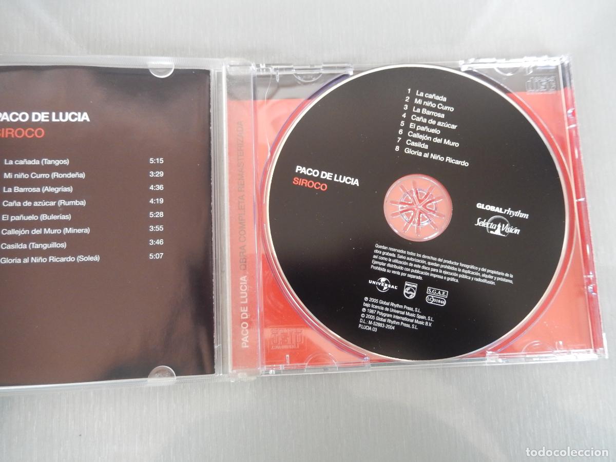 CDs de m&uacute;sica: PACO DE LUCIA - SIROCO - PHILIPS - 2005 - Foto 2