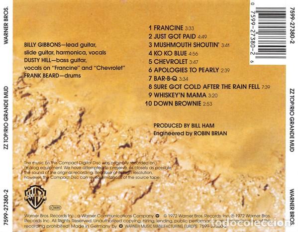 CDs de m&uacute;sica: ZZ Top &ndash; Rio Grande Mud - Foto 2