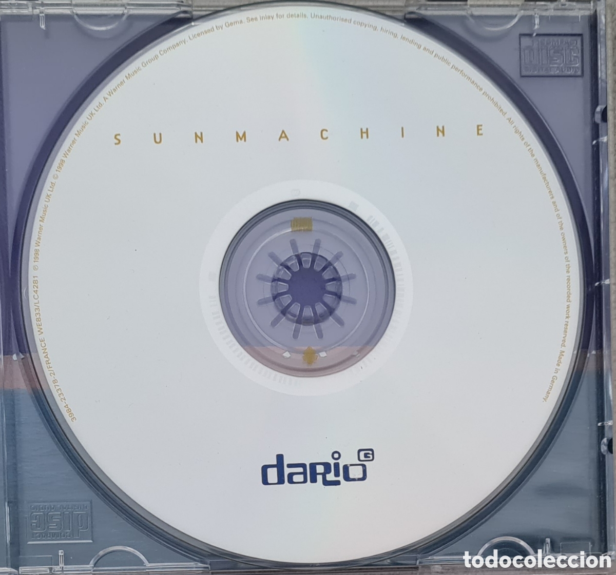CDs de m&uacute;sica: CD - DARIO G - SUNMACHINE - 1998 - Foto 3