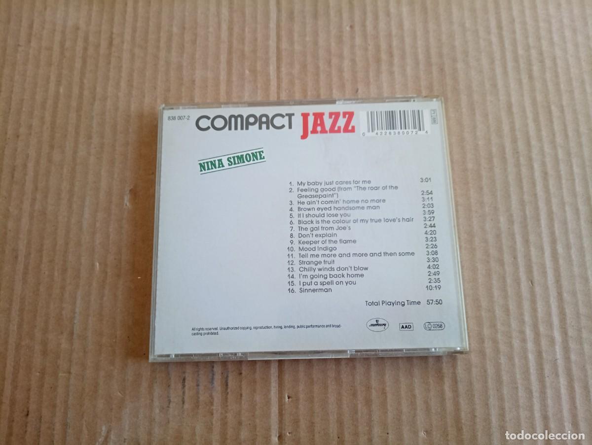 CDs de m&uacute;sica: NINA SIMONE - COMPACT JAZZ CD 1989 - Foto 3