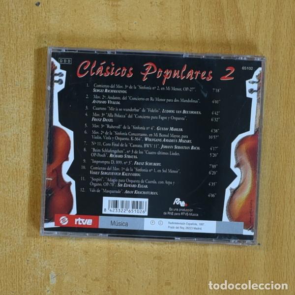 CDs de m&uacute;sica: VARIOS - CLASICOS POPULARES 2 - CD - Foto 2