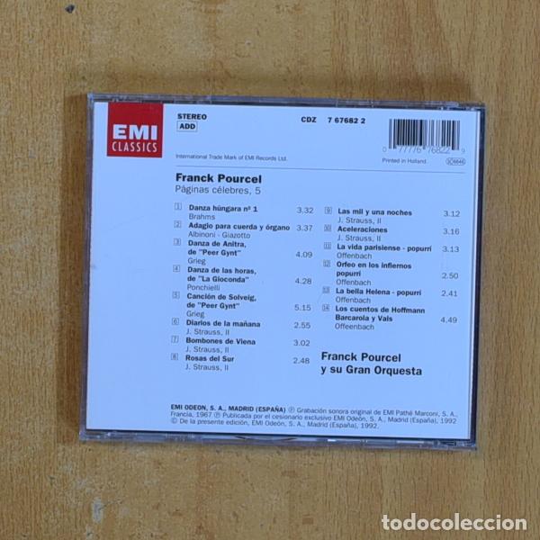 CDs de m&uacute;sica: FRANCK POURCEL - PAGINAS CELEBRES - CD - Foto 2
