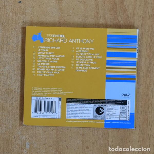 CDs de m&uacute;sica: RICHARD ANTHONY - TICHARD ANTHONY - CD - Foto 2
