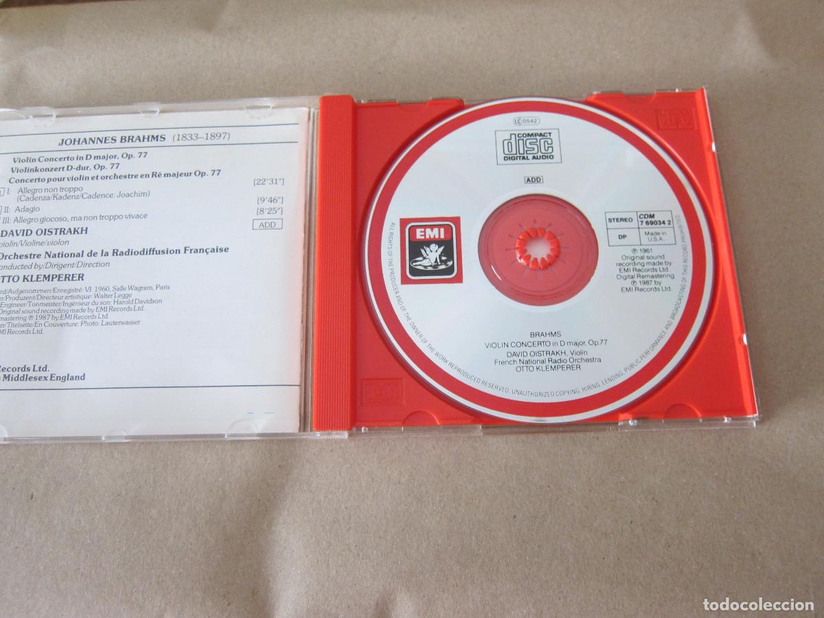 CDs de m&uacute;sica: BRAHMS. VIOLINKONZERT - DAVID OISTRAKH (EMI) CD - Foto 3