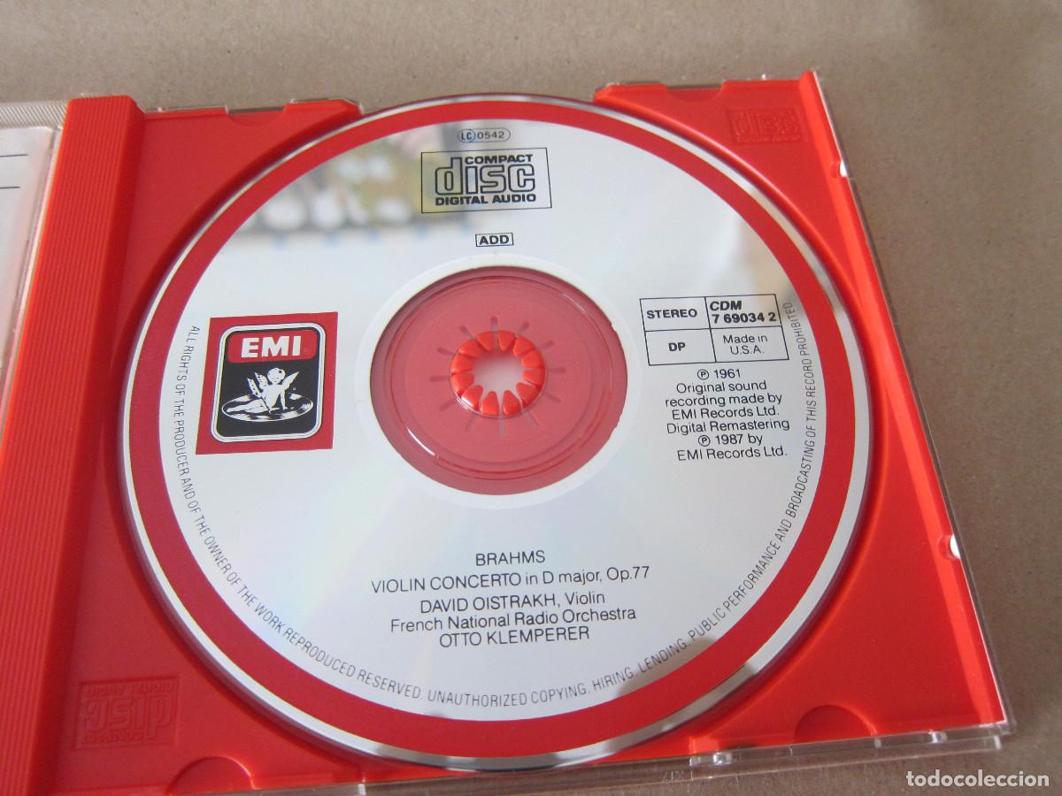 CDs de m&uacute;sica: BRAHMS. VIOLINKONZERT - DAVID OISTRAKH (EMI) CD - Foto 6