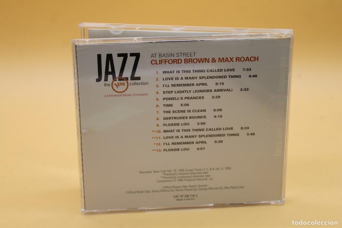 CDs de m&uacute;sica: CLIFFORD BROWN & MAX ROACH AT BASIN STREET CD - Foto 3
