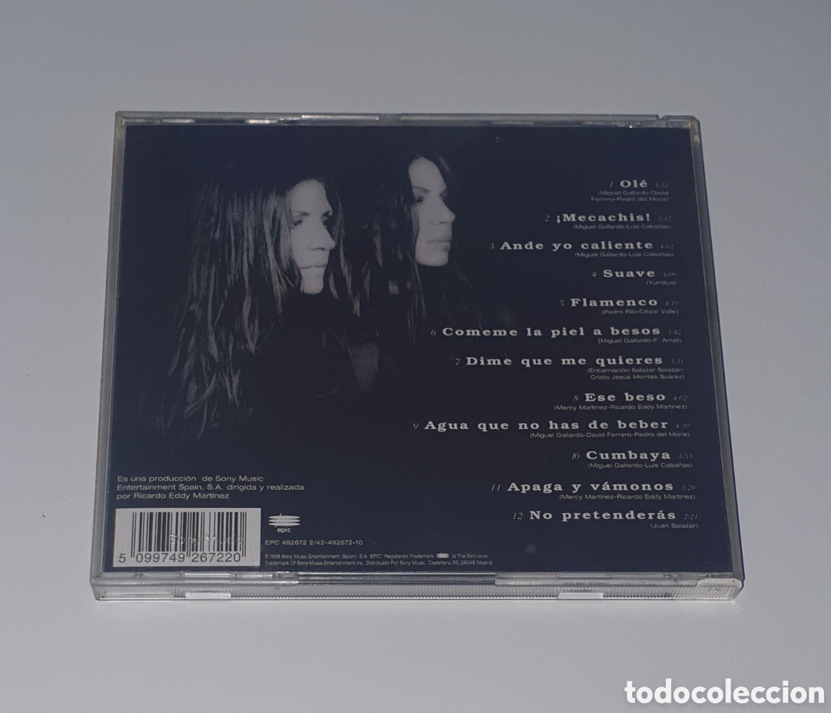 CDs de m&uacute;sica: AZ&Uacute;CAR MORENO / CD 1998 / OL&Eacute; - Foto 3