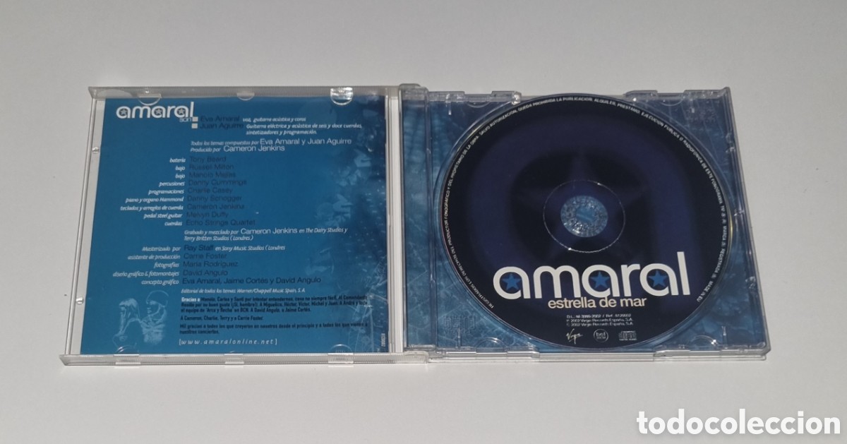 CDs de m&uacute;sica: AMARAL / CD 2002 / ESTRELLA DE MAR - Foto 2