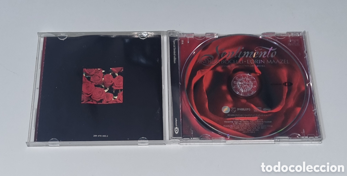 CDs de m&uacute;sica: ANDREA BOCELLI / CD 2002 US / SENTIMIENTO - Foto 2