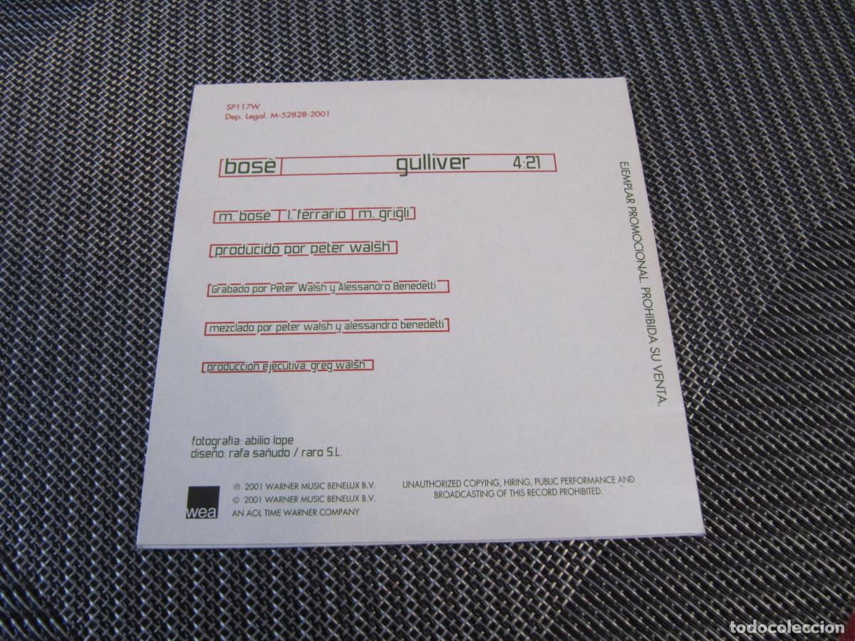 CDs de m&uacute;sica: MIGUEL BOSE / GULLIVER CD SINGLE - Foto 2